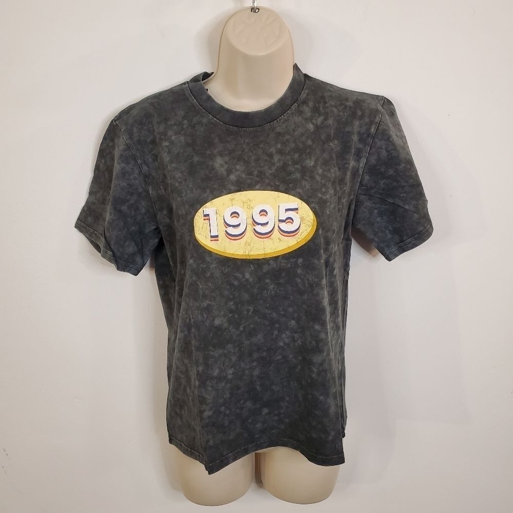 Kendall + Kylie 1995 Graphic Mineral Acid Wash T Shirt